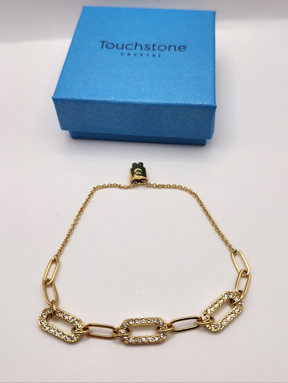 Touchstone Crystal Fascinate Bracelet, Golden